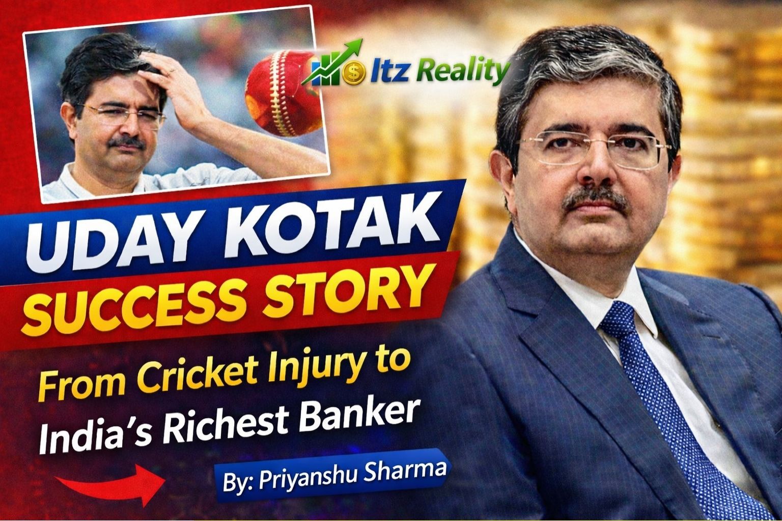 Uday Kotak Success Story: The Cricket Injury That Transformed Him Into India’s Wealthiest Banker
